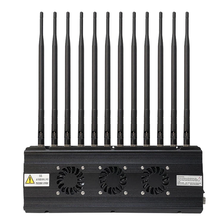 Mobile Phone Signal Jammer High Power 12 Antennas High Power Phone Signal Jammer